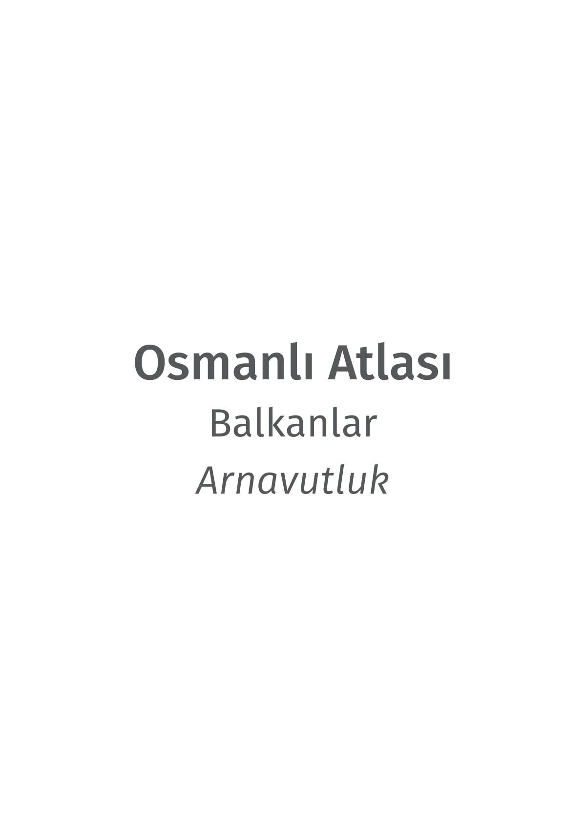 ARNAVUTLUK RAPORU kapağı